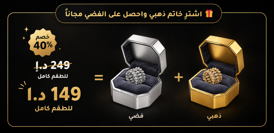 Buy a gold ring, get the silver free